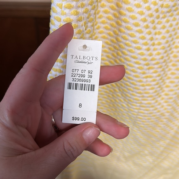 Talbots Cotten blend stretchy textured pencil skirt - Picture 4 of 6